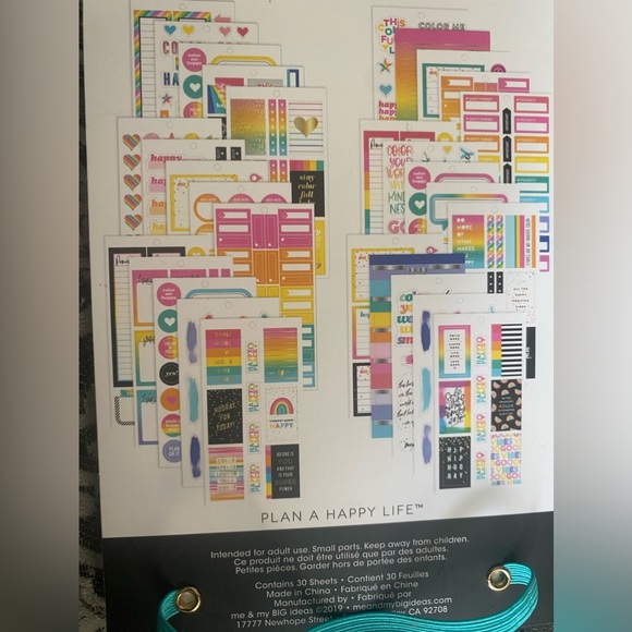 The Happy Planner Color Me Happy Happy Place Sticker Sheets Book - Picture 11 of 11